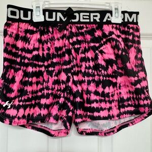 Under Armour Pink and Black Women's Shorts